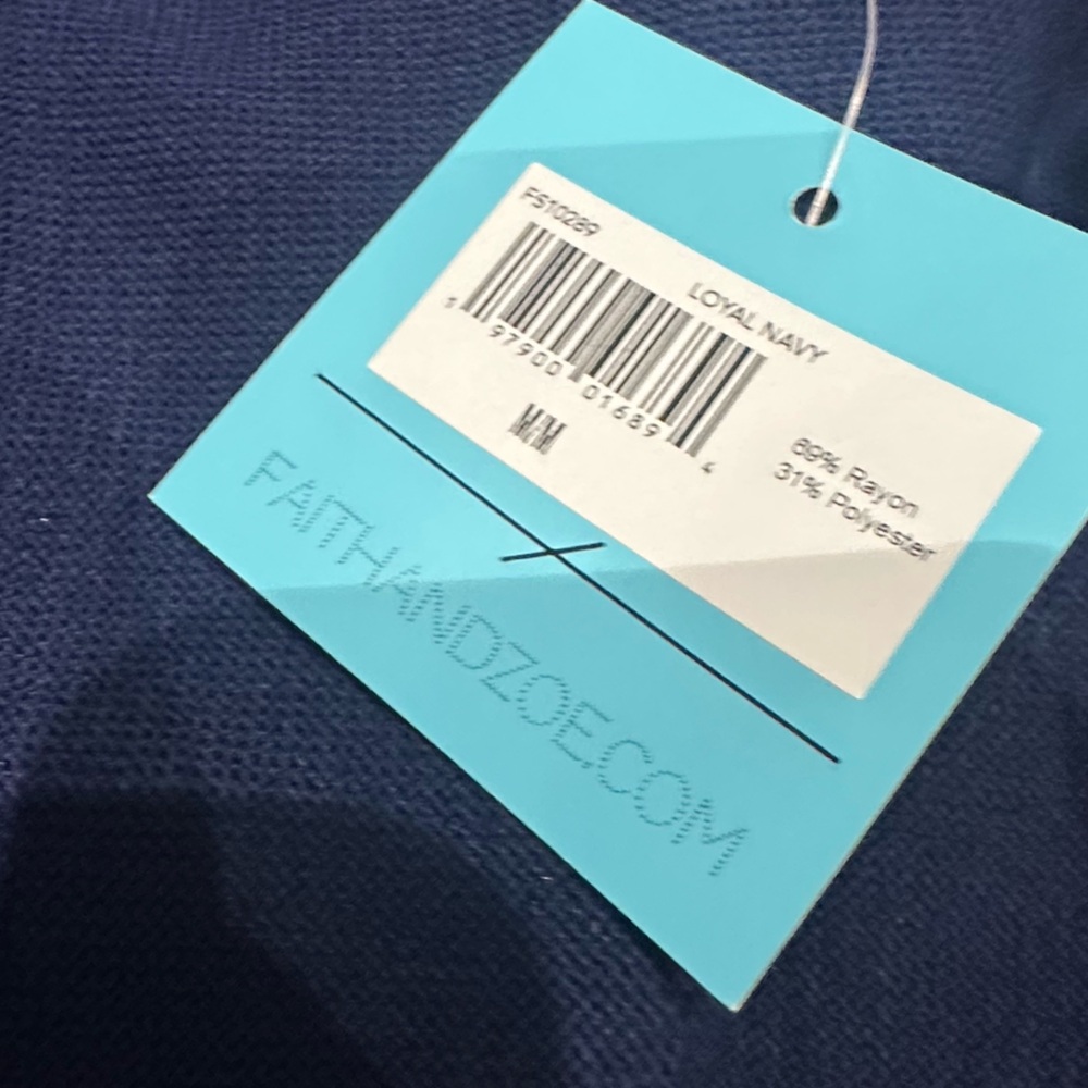 Stitch Fix Faith + Zoe Loyal Navy Open Cardigan Size Medium New with Tag - Picture 7 of 10